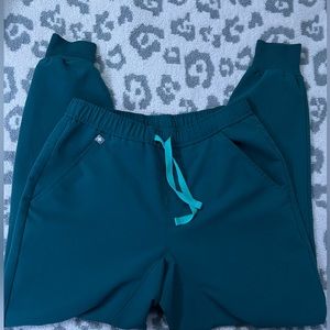 EUC FIGS Tansen joggers, Caribbean Blue size XS